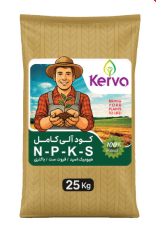کود آلی NPKS هیومیک غنیشده فروتست 25 کیلویی